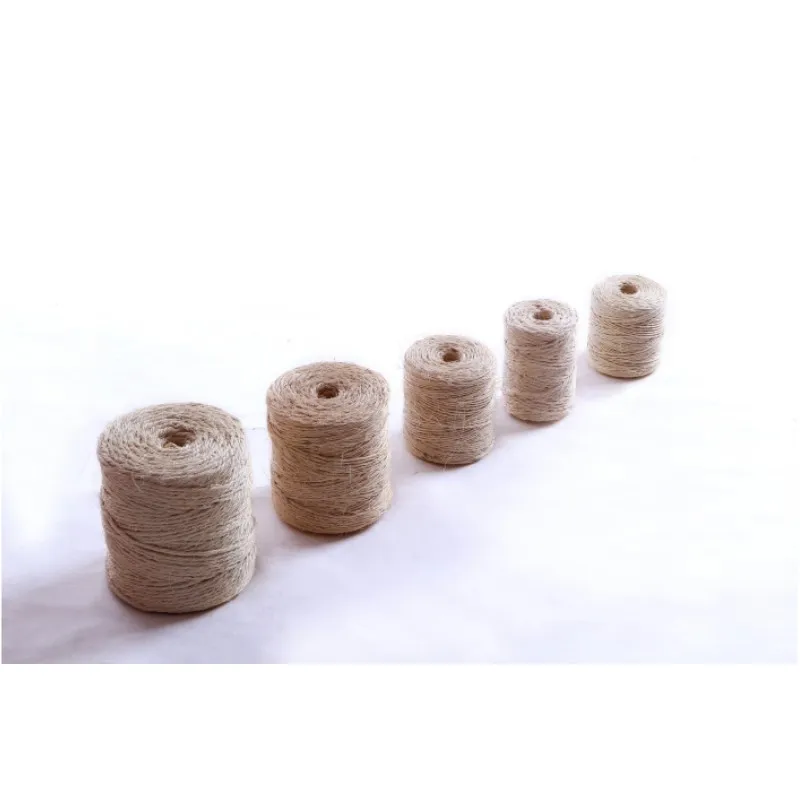 baler string ecofriend braided raw fiber natural twist rope jute binder twine knitting yarn cord for gardening packaging
