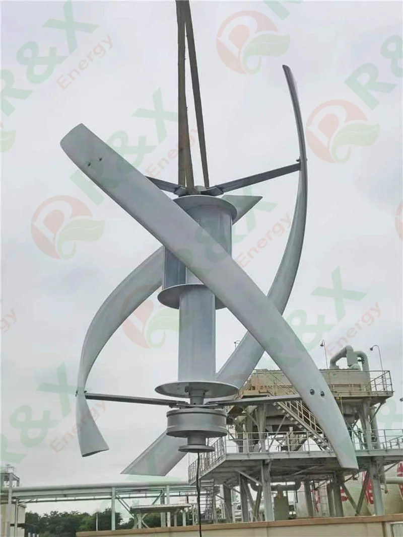 Alternative Energy Generator 3KW 5KW 10KW Vertical Axis Wind Turbine with 48v 220v AC Output  Household Kit with Controller