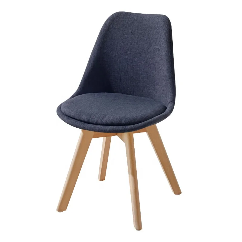
2021Modern Custom Fabric Cover Patchwork Chair Beech Legs Modern Dining Chair 