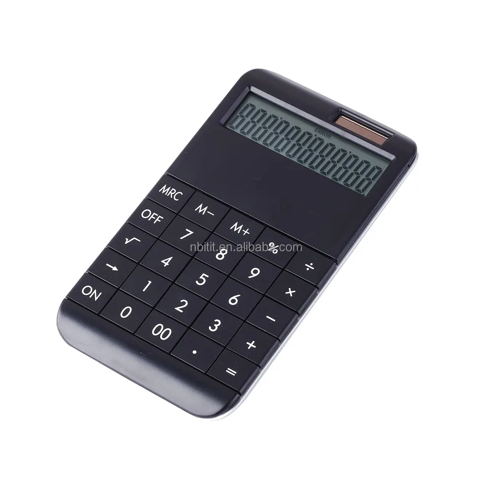 Good quality popular double power 12 digits desktop calculator LCD screen for students