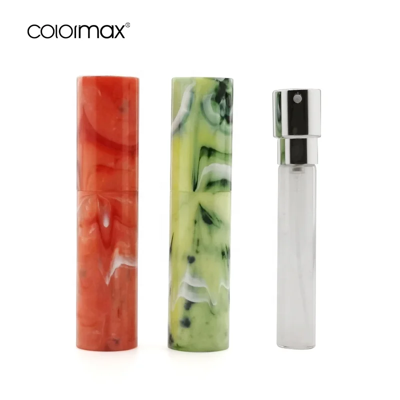 8ml 10ml 15ml 20ml Empty Twist Up Travel Aluminium Refillable Black Matte Perfume Atomizer Bottle