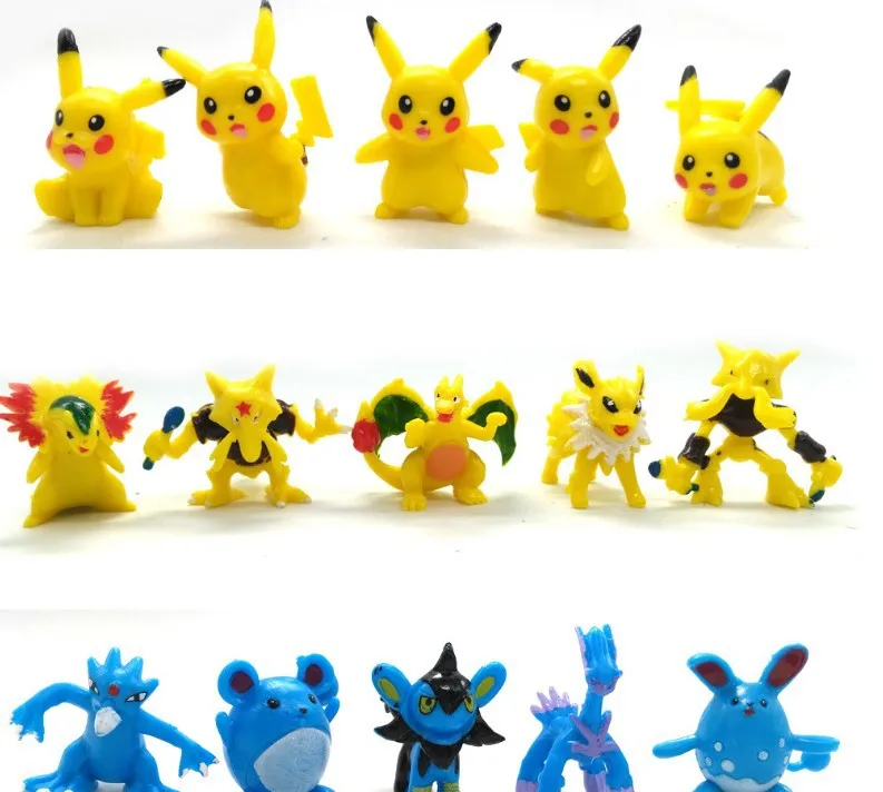 144 Wholesale Good Quality 2-3cm Mini Child Toy Action Figure Pokemoned go for Kids Pokemoned