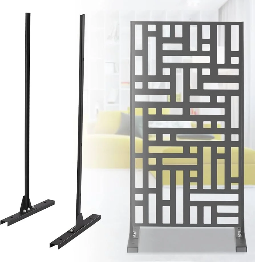 4 x 8 cheap balcony aluminum garden laser cut privacy fencing panel for railing fence