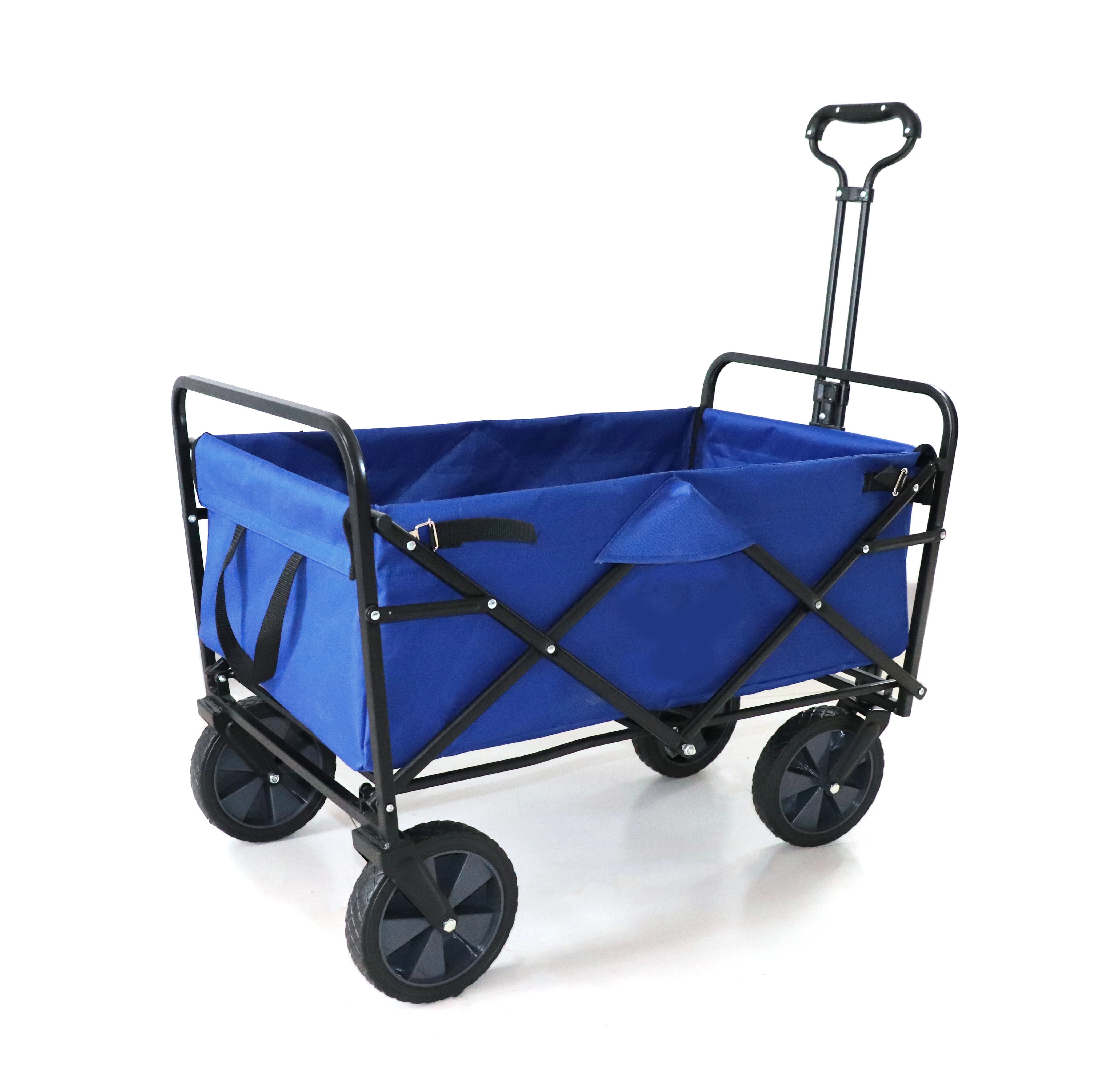 Garden Steel Frame Camping Cart Trolley hand truck collapsible Canopy Utility Travel folding beach wagon