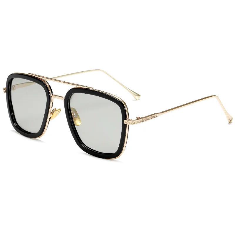 Newest Iron Men Spider Men Glasses Endgame Tony Stark Steampunk Discoloration Sunglasses