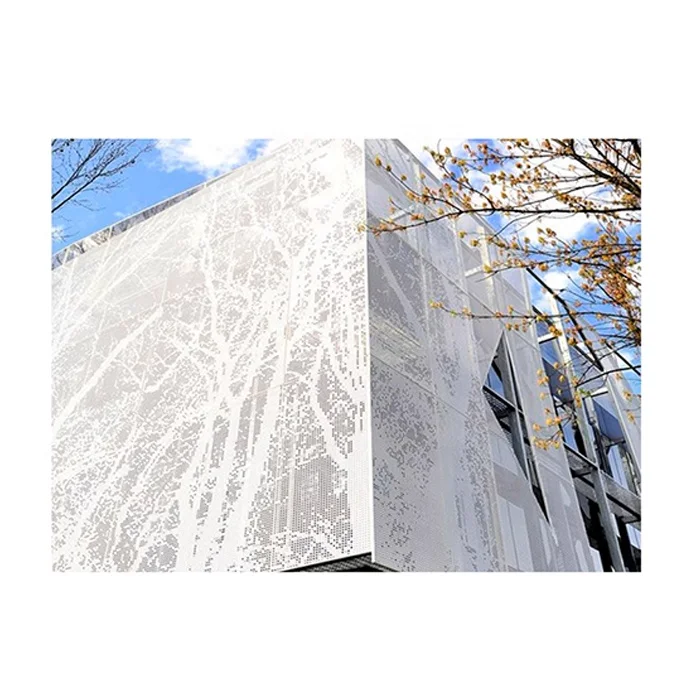 Oem Customized Outdoor Decor Wallmaterials Aluminum Perforated Wall Cladding Panels Outdoor Factory Price