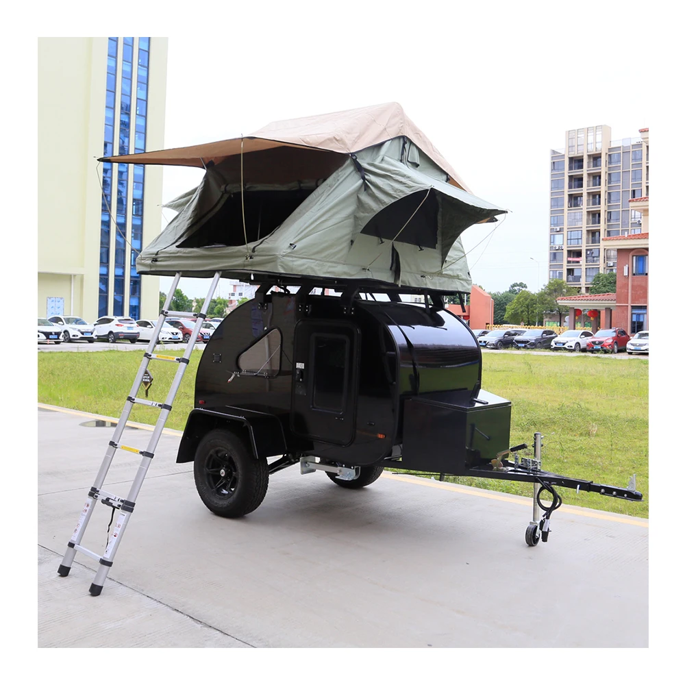 4x4 Camper Trailer Off-road Semi Teardrop Camping Trailer For 4 Persons