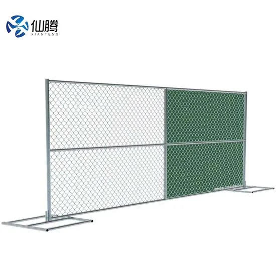 Hot Sale Easily Assembled Portable American Galvanized Temp Fence Construction Chain Link Fence Panel Temporary Fencing
