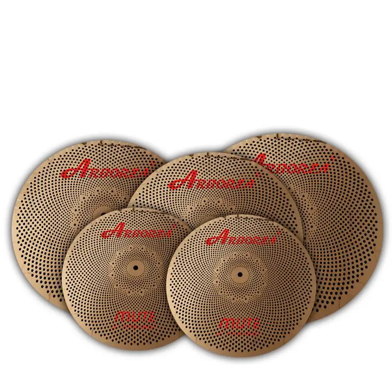 Arborea High-End B8 mute Cymbals set 14'HH+16'Crash+18'Crash+20'Ride+15' crash and 16' china