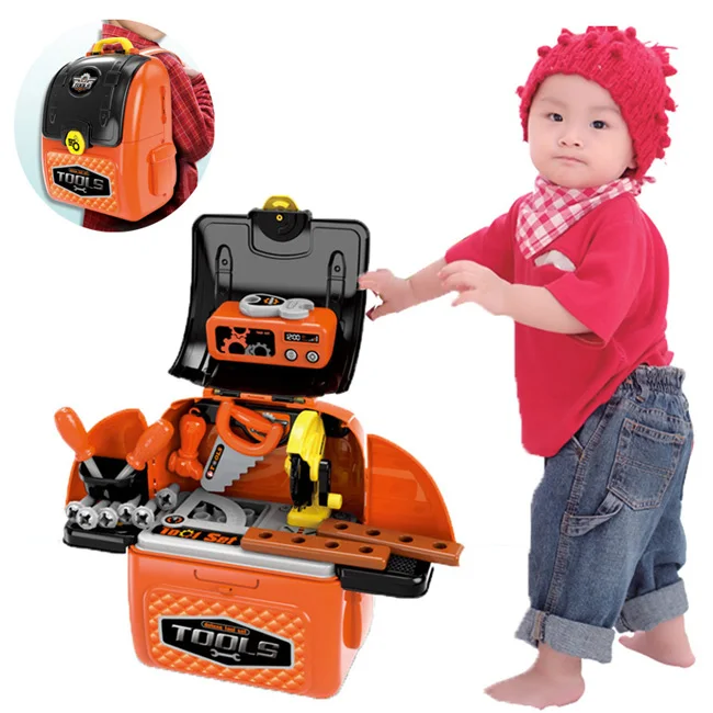 Детский набор инструментов 2 в 1, рюкзак, игрушки, игрушки для ролевых игр, наборы детских инструментов для мальчиков и девочек
