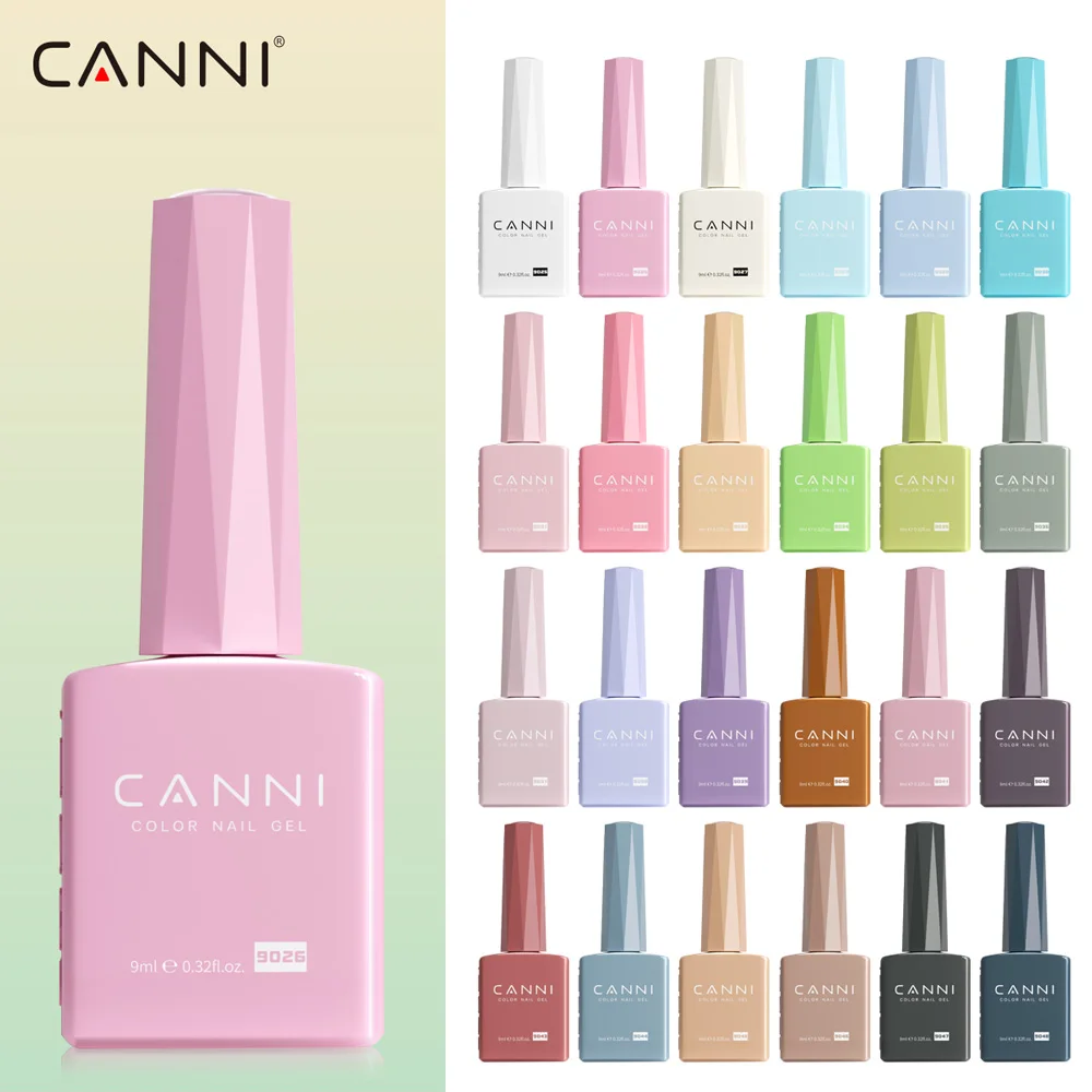 13027 # оригинальная фабрика CANNI CC2 серии MACARON Молодежная серия цветов 9025-9048 новый высококачественный Гель-лак для ногтей без хемы