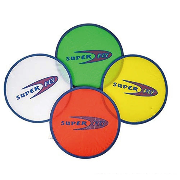 Hot sale factory cheap colorful sublimation foldable nylon mini pocket fan fabric flying disc