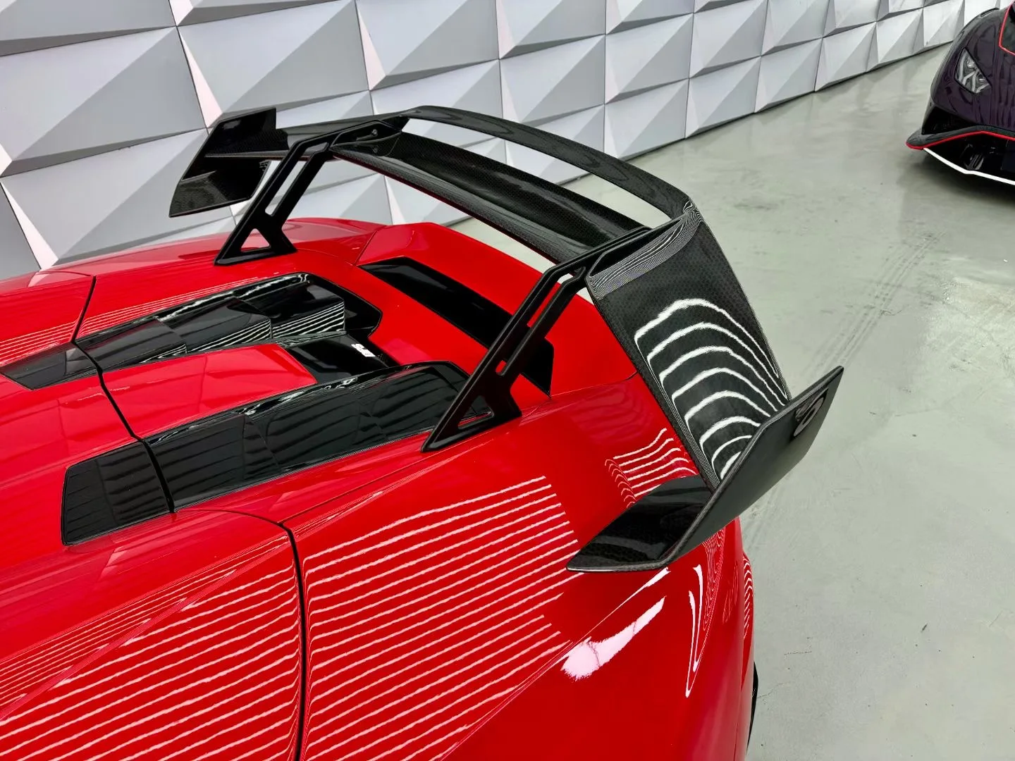 Dry Carbon Rear Spoiler For Lambo Huracan EVO Upgrade to STO Style Body Kit Rear Wing
