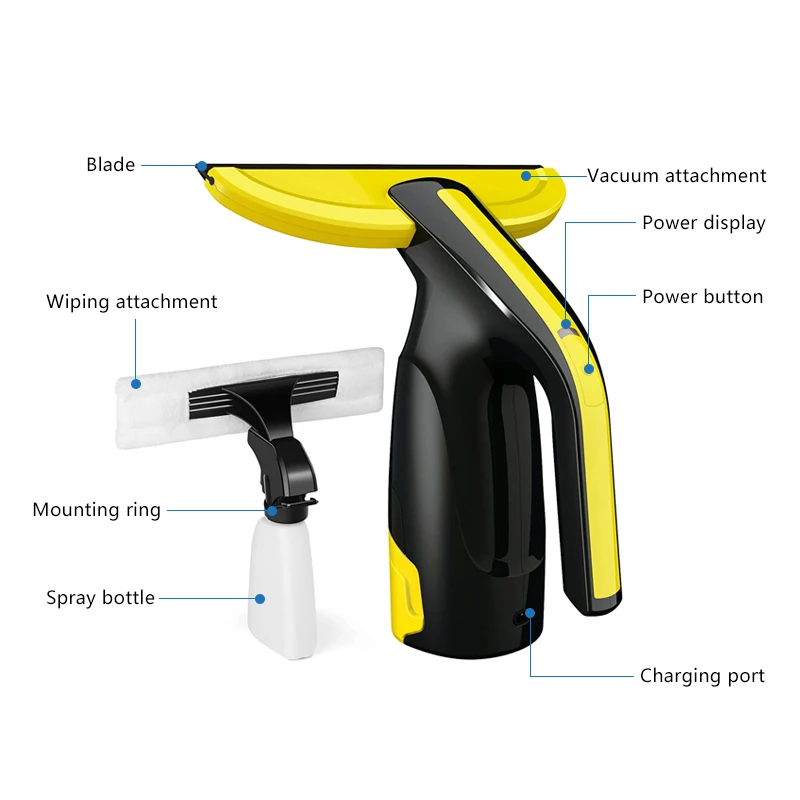Modern Cordless Multifunction Rechargeable Handheld Glass Scraper Window Cleaner,For Window Tiles Glass Car