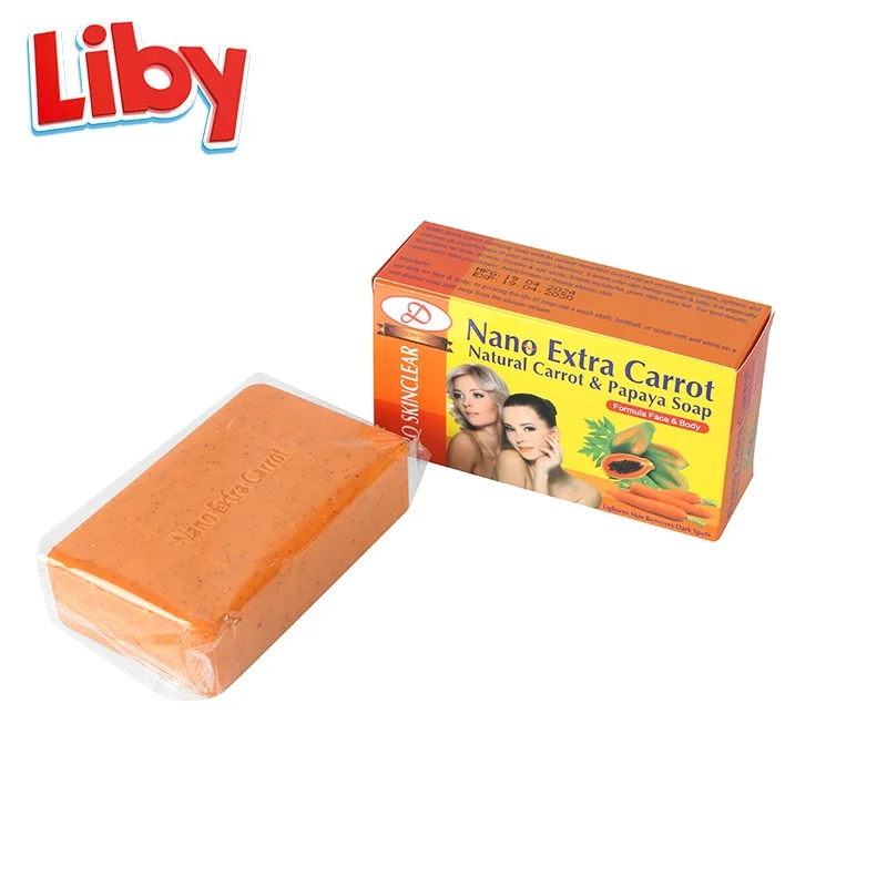 Private Label Vitamin E Soap Base Hotel Nano Extra Carrotnatural Carrot Papaya Soap