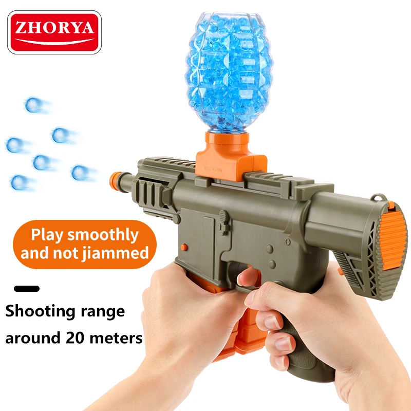 Zhorya Электрический наружный Воздушный пистолет игрушка мини m416 двойные батареи детский