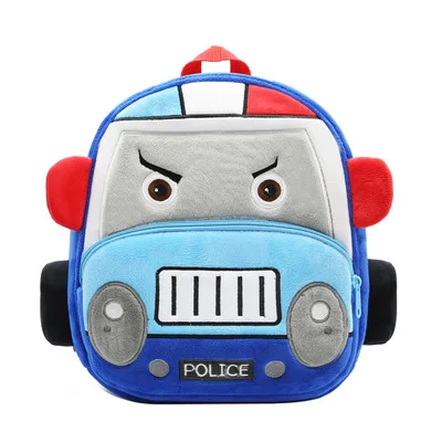 Hot selling stall goods wholesale cartoon plush car  kids backpack children
