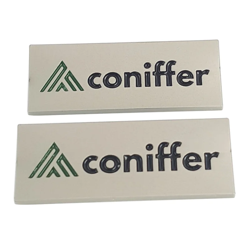 Furniture Hardware Accessories Custom Embossed Metal Brand Name Tags Sofa Logo Label Plate Sticker for Wooden Door