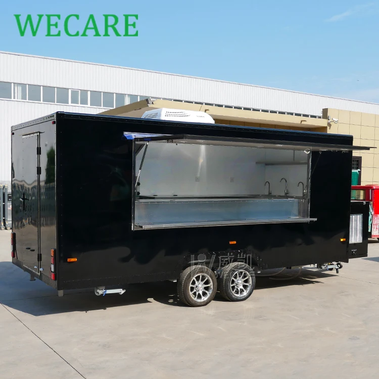 Wecare mobile kitchen pizza foodtruck bar beer food truck catering food concession trailers fully equipped