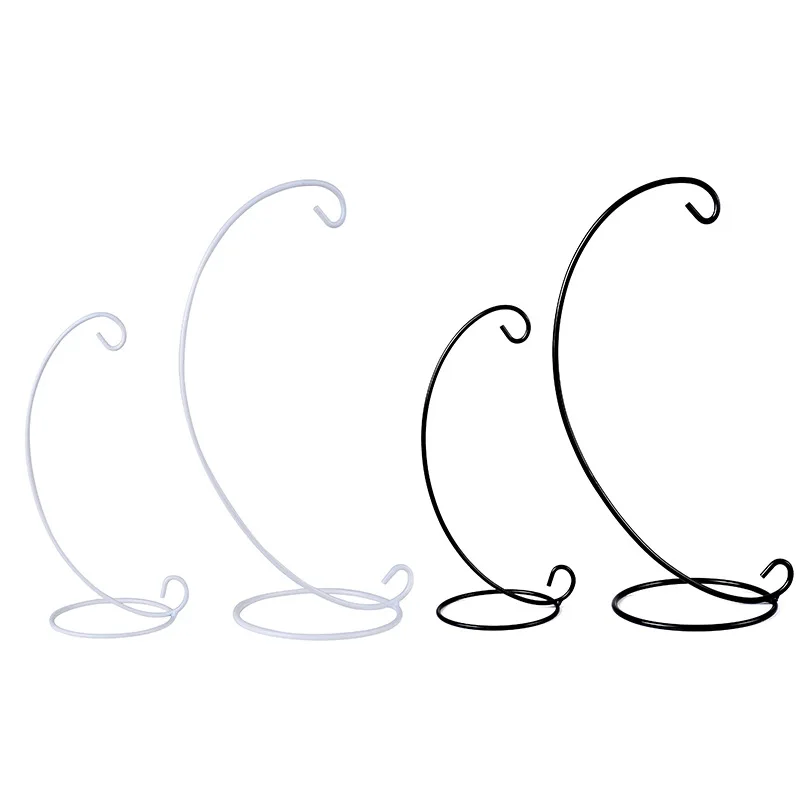 H33cm Spiral Bottom Ornament Display Stand Iron Hanging Rack Holder For Plant Xmas Candlestick Home Wedding Decoration D7-900