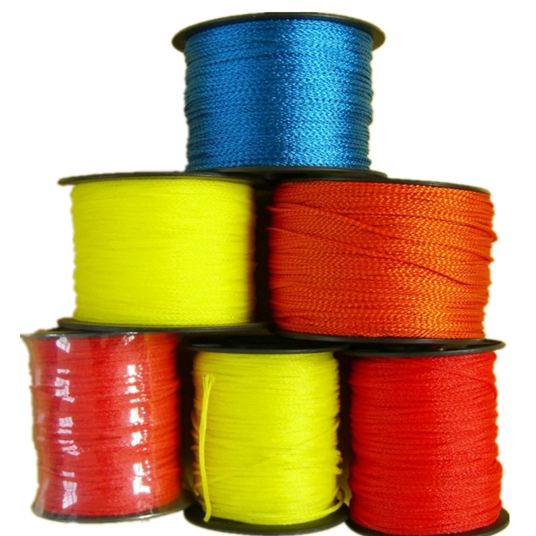 Китайский производитель 3 мм многоцветный полиэтиленовый шпагат индивидуального размера скрученный