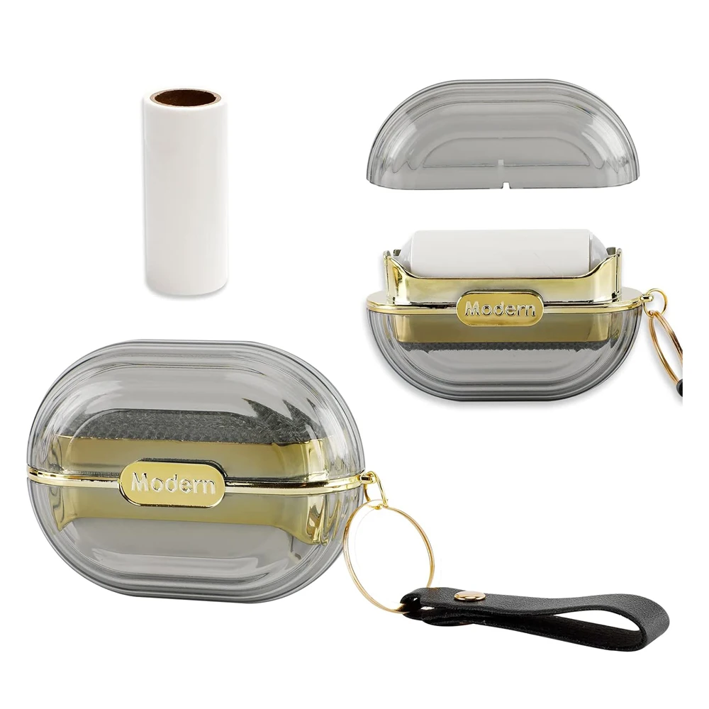 Portable Mini Travel Lint Remover Brush Double Side Fluff Remover for Cat and Dog Hair Reusable for Furniture Couch Carpet