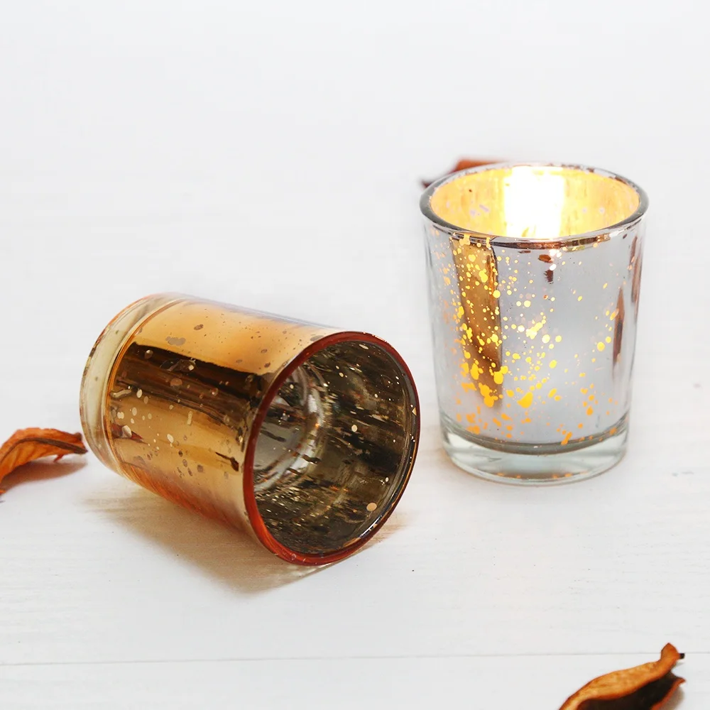  Стеклянные Votive Tealight подсвечники Mercury для