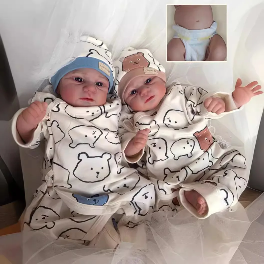 Handmade Bebe Newborn Baby Doll 3d Painted Bebe Reborn Menina De Silicone Bebes Rerbon Kids Toys