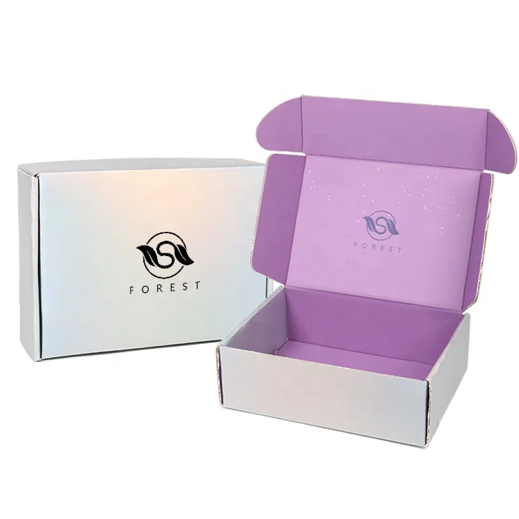 Modern Novel Design Electronic Products Skincare Perfume Packaging Logo Printed  Holographic Shipping Boxes