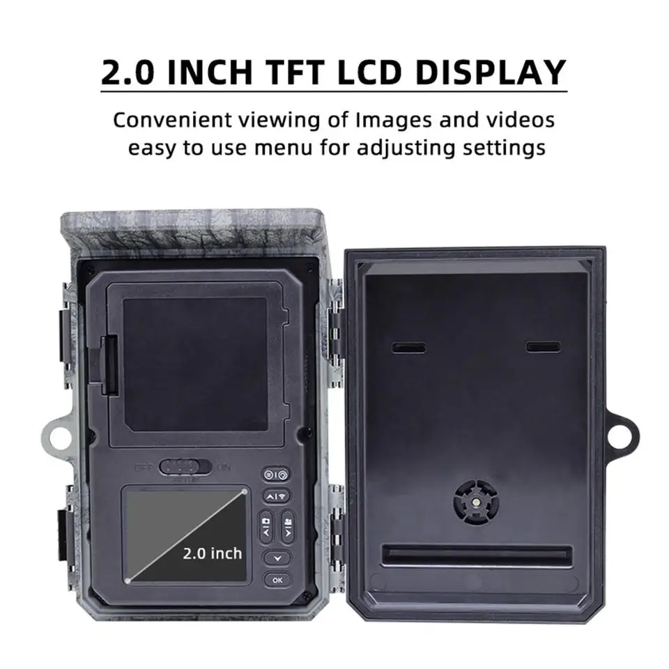 RD7010WF 4K Wi-Fi на солнечной батарее 30 МП Wild Game Trail Camera ловушки с управлением приложением 4000 мАч Li-Battery