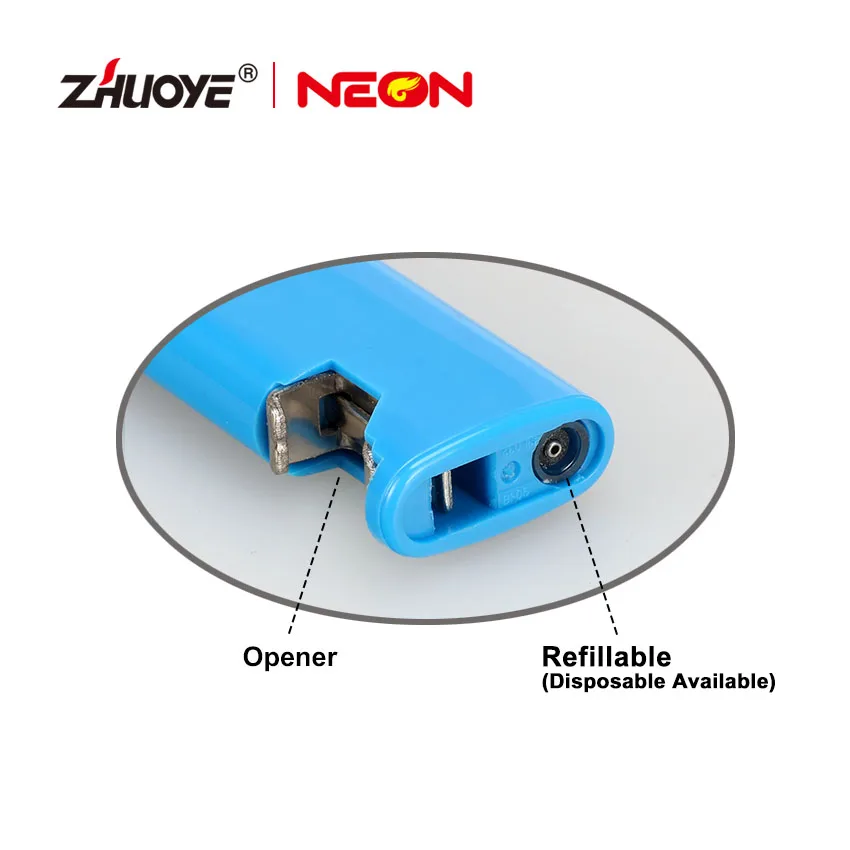 2 In 1 Electronic Butane Lighter Cheap Electronic Candle Gas Lighter With Opener