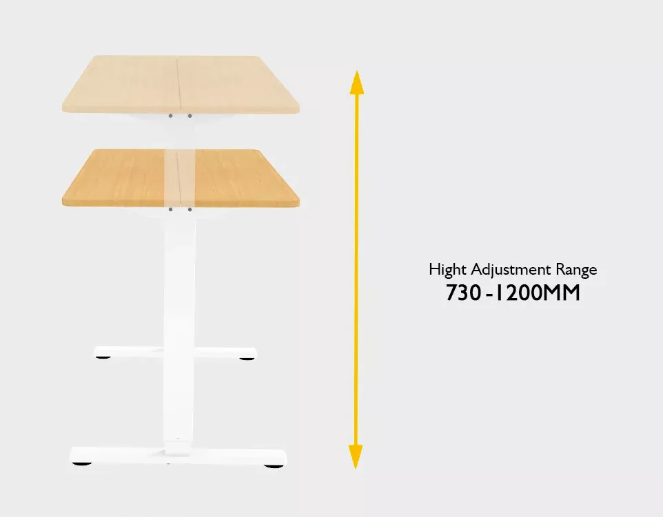 AUKI Standing Desk Electric 140X60 Single Motor Standing Desk UP And Down Key Computer Desk Standing