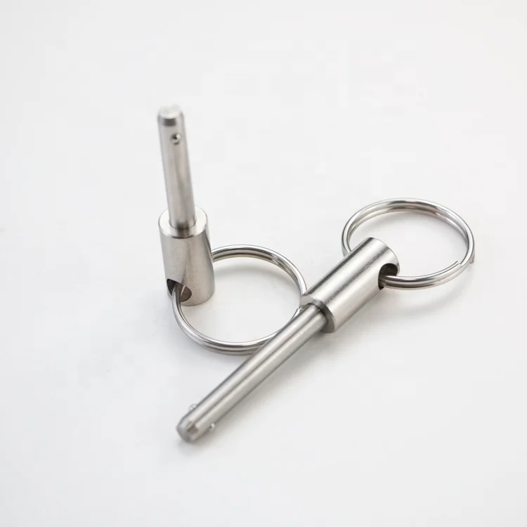 High Quality Stainless Steel Cylindrical Head Quick Release Lock Pins With Pulling Ring