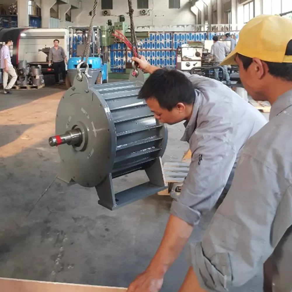 FLTXNY Low Speed 50kw 220V 380V Gearless Permanent Magnet Generator AC Alternators Use for Wind Turbine Water Turbine