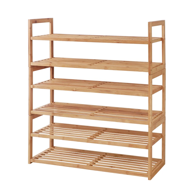 
High Quality Modern Custom Multi-functional Eco-friendly Bamboo Folding Shoe Rack Bamboo 