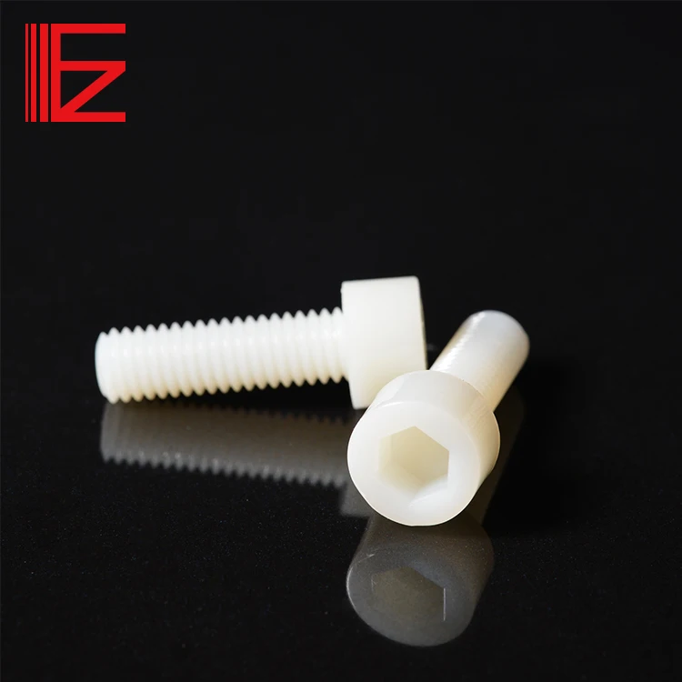Hex SOCKET ROUND HEAD SCREW Natural color/black NYLON 66 HEX SOCKET screw Insulation screw