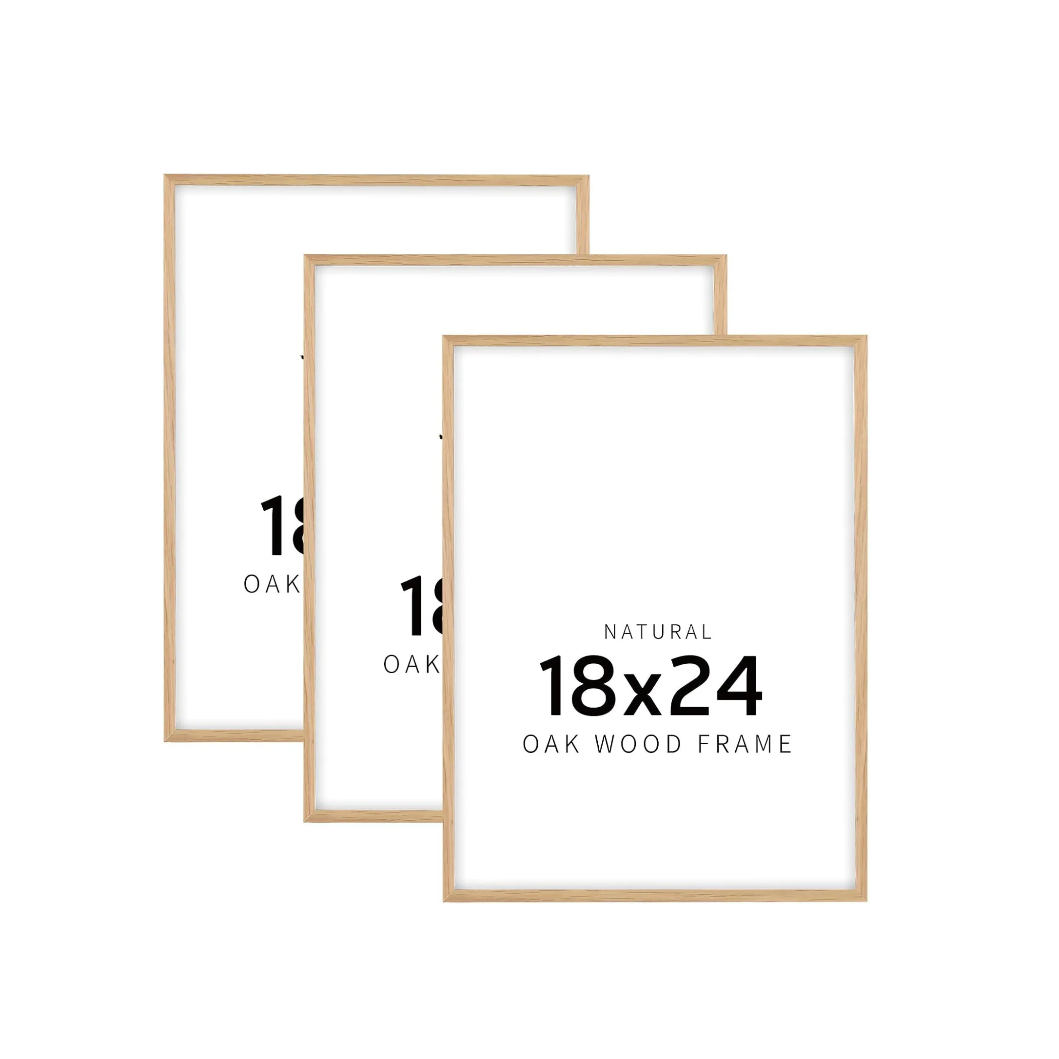Хит продаж оптовая продажа на заказ 18x24 дюйма фоторамка из натурального дуба настенная