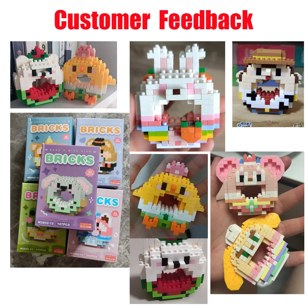 New 3d Puzzle Creative Toys Diy Mini Cartoon Character Building Block Sets For Kids Cute Birthday Gifts Factory Wholesale