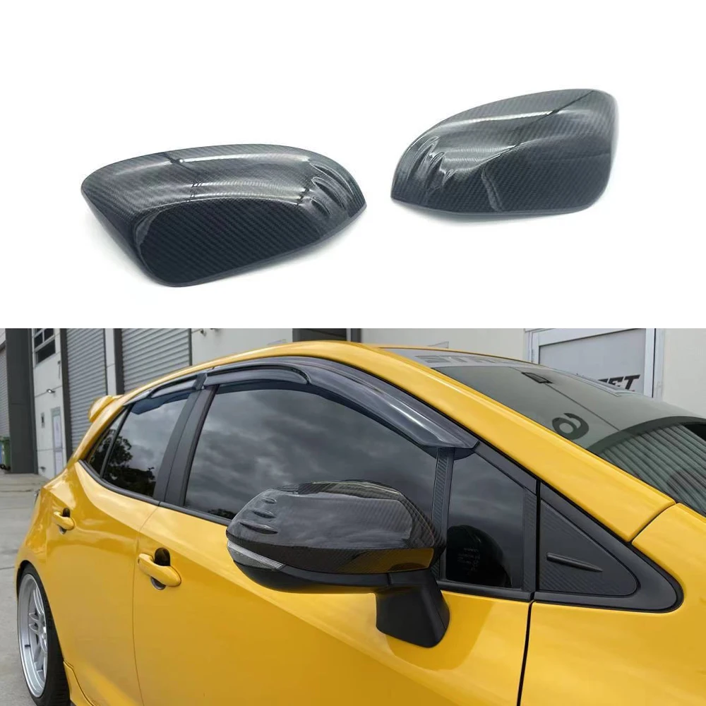 Carbon Fiber  Mirror Cover Trim Side Door For Toyota GR Yaris Mirror Covers