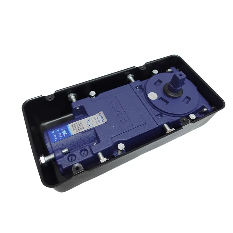 Frame door automatic closing two stage speed control ground spring