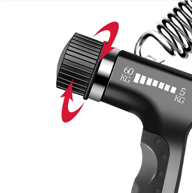 Men women adjustable counting 5 to 60kg fitness gym gripper trainer exercise hand grip strengthener