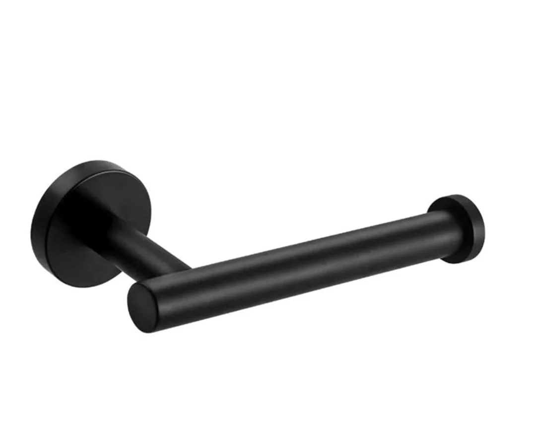 Cheap 304 Stainless Steel Wall Mounted Nickeled Brushed Black Roll Toilet Paper Holder for Hotel, Bathroom, Kitchen