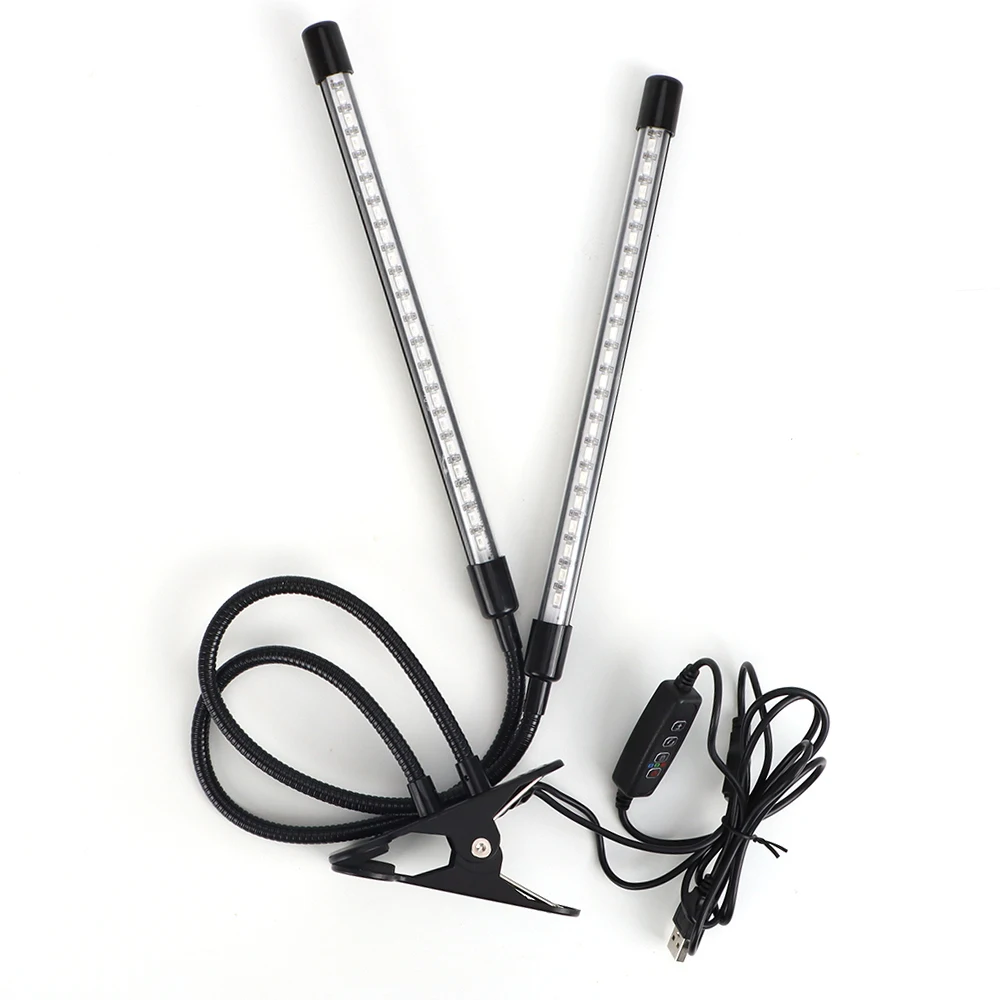 Indoor Full 3 Modes Dimmable Flexible Spectrum Lamp Plant Double Tube Led Grow Light for Greenhouses Flowers