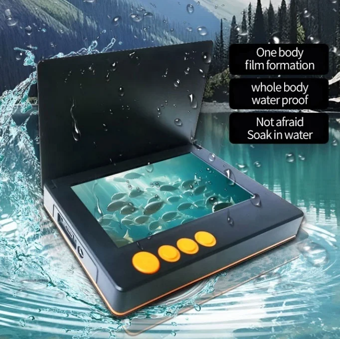 Underwater Fishing Camera IP68 Waterproof Fish Finder With UHD 5.0 Screen 22 IR Night Vision Lights 30m Line