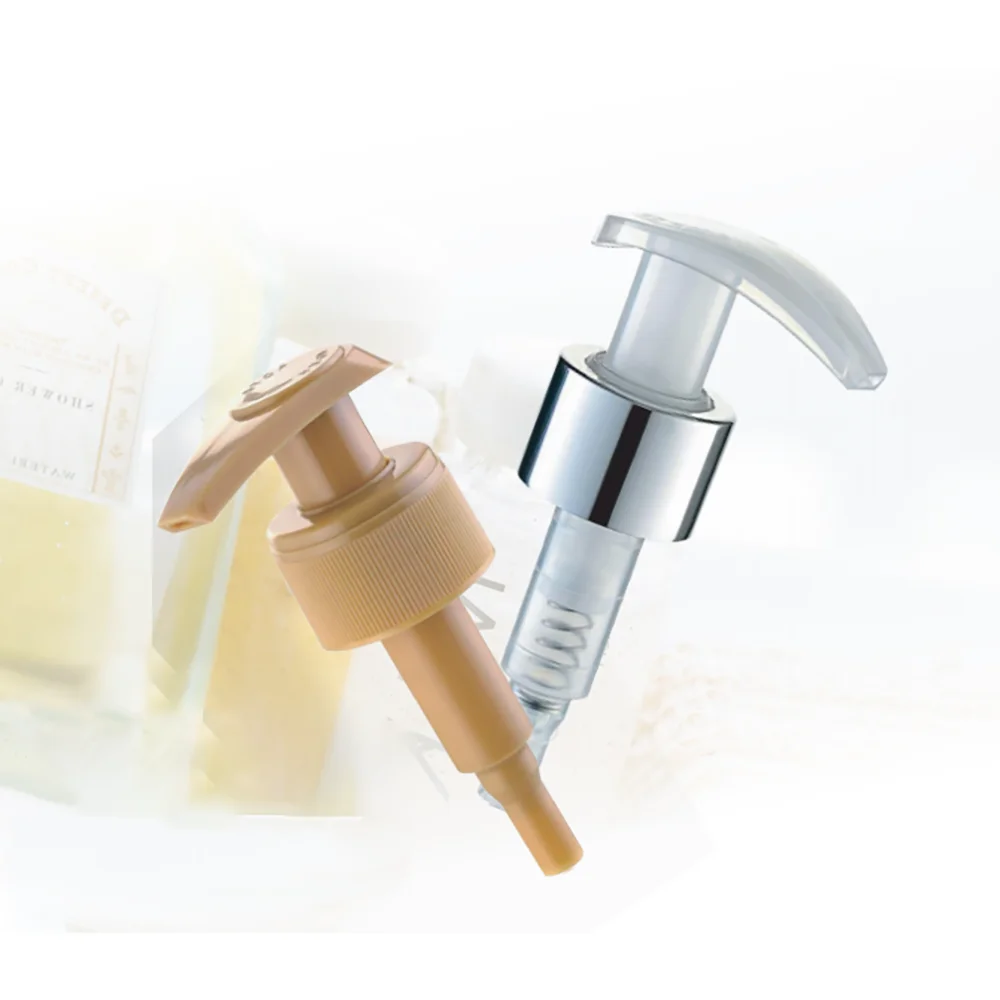 Screw Cap PP Luxury Glass Bottle Colorful White Black Gold Clip Lock All Plastic 24/410 28/410 38/400 Lotion Dispenser Pump Head