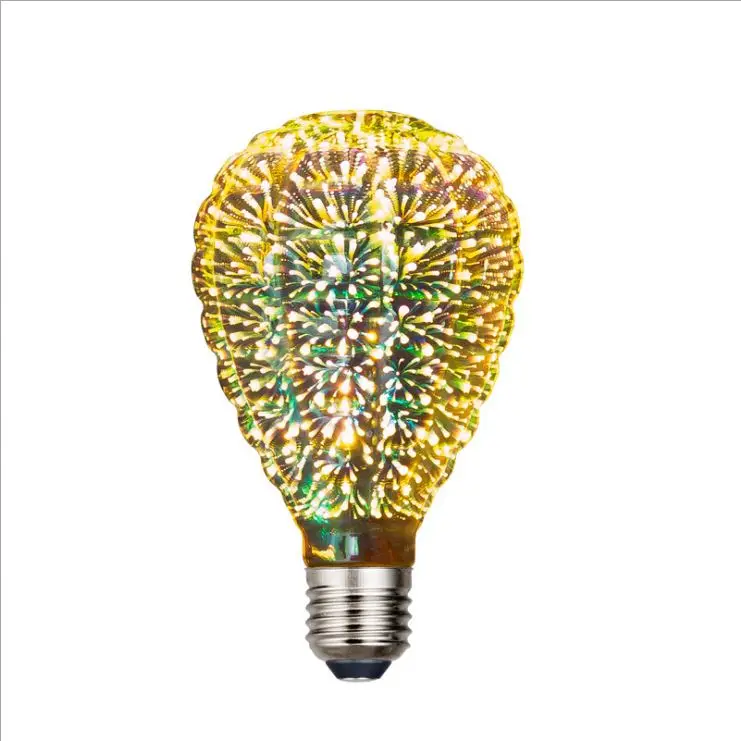 New products G80 G95  Globe 3D colorful led bulb for Christmas decoration Firework light bulb LED Cosmos 4W E27non Dimmable