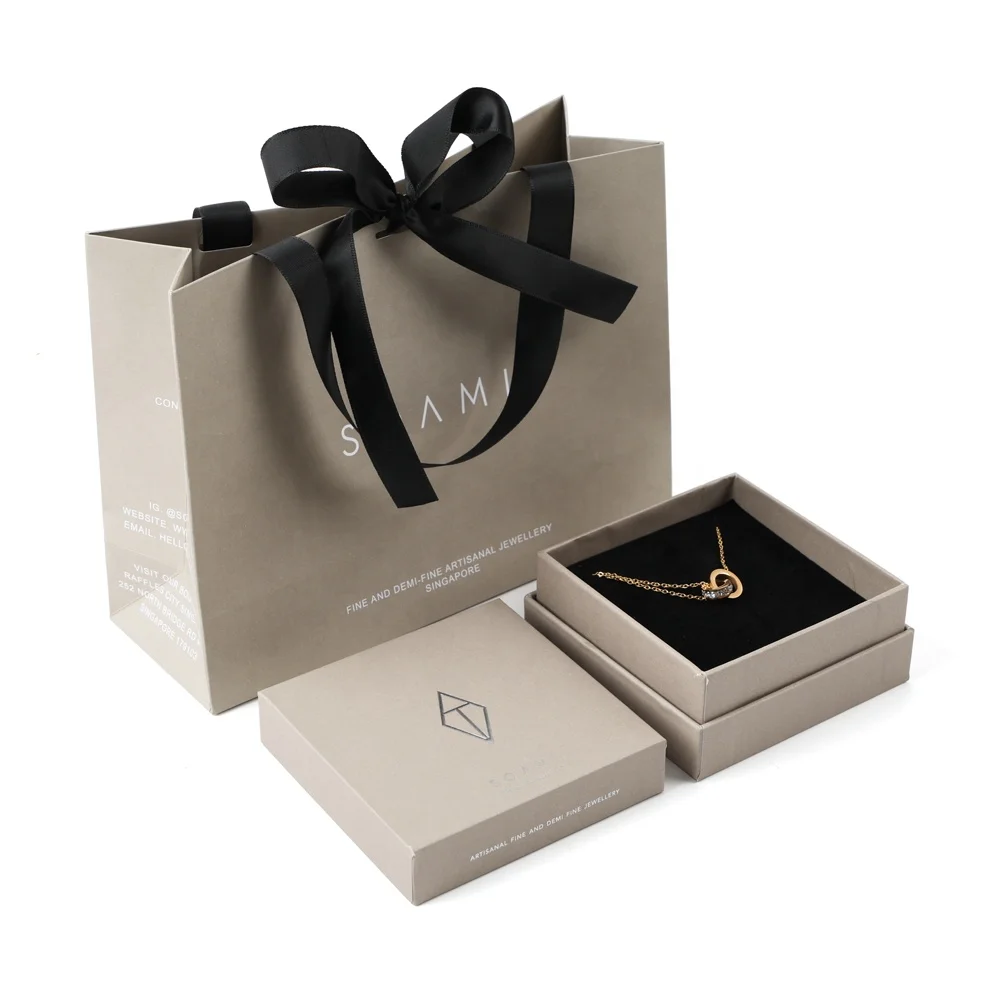 set square bangle necklace box paper jewelry gift boxes packaging custom logo luxury fancy for women girls