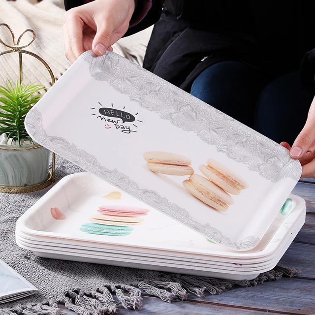 Factory direct sales Yiheng High cost performance Customized Melamine reliable quality Tray 100% Melamine Tray