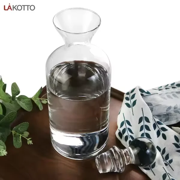 1200ml Artificial Wine Bottle Creative Slant Stand Set Crystal Wine Creative Wine Glasses Whiskey Set Alcohol beverage decanter