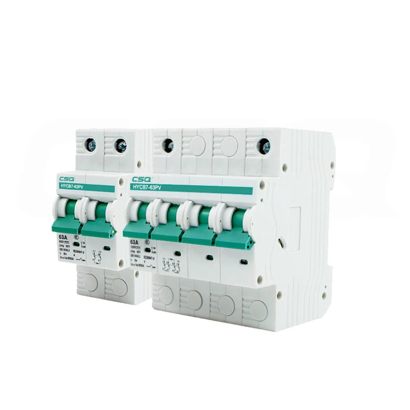 China Manufacturer CSQ BEST PV MCB L7-63 DC Miniature Circuit Breaker CE CB IEC Certificate Non-polarity 4P 1000V 6-63A DC MCB